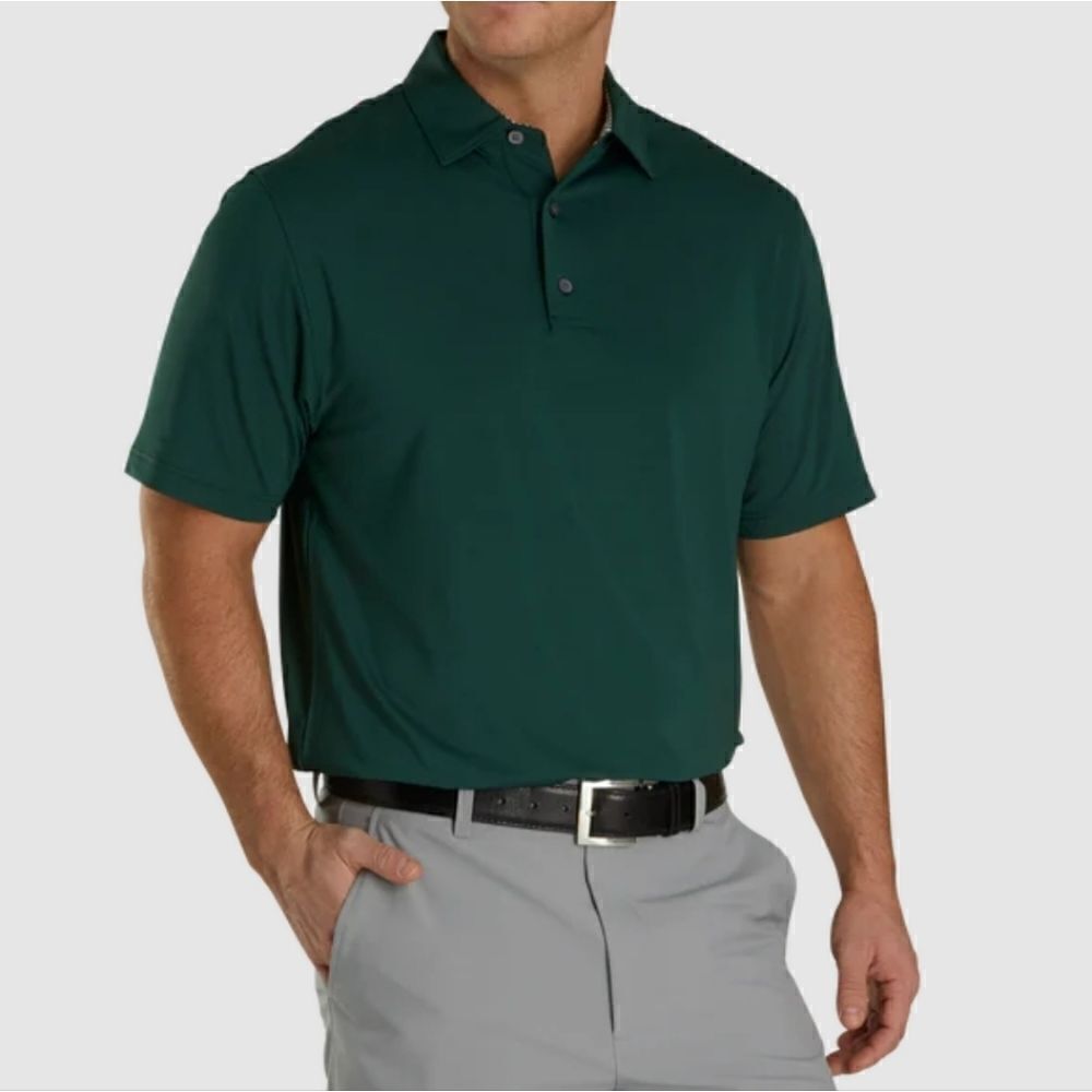 Footjoy Men's Hunter Green Short Sleeve ProDry® Performance Golf Polo